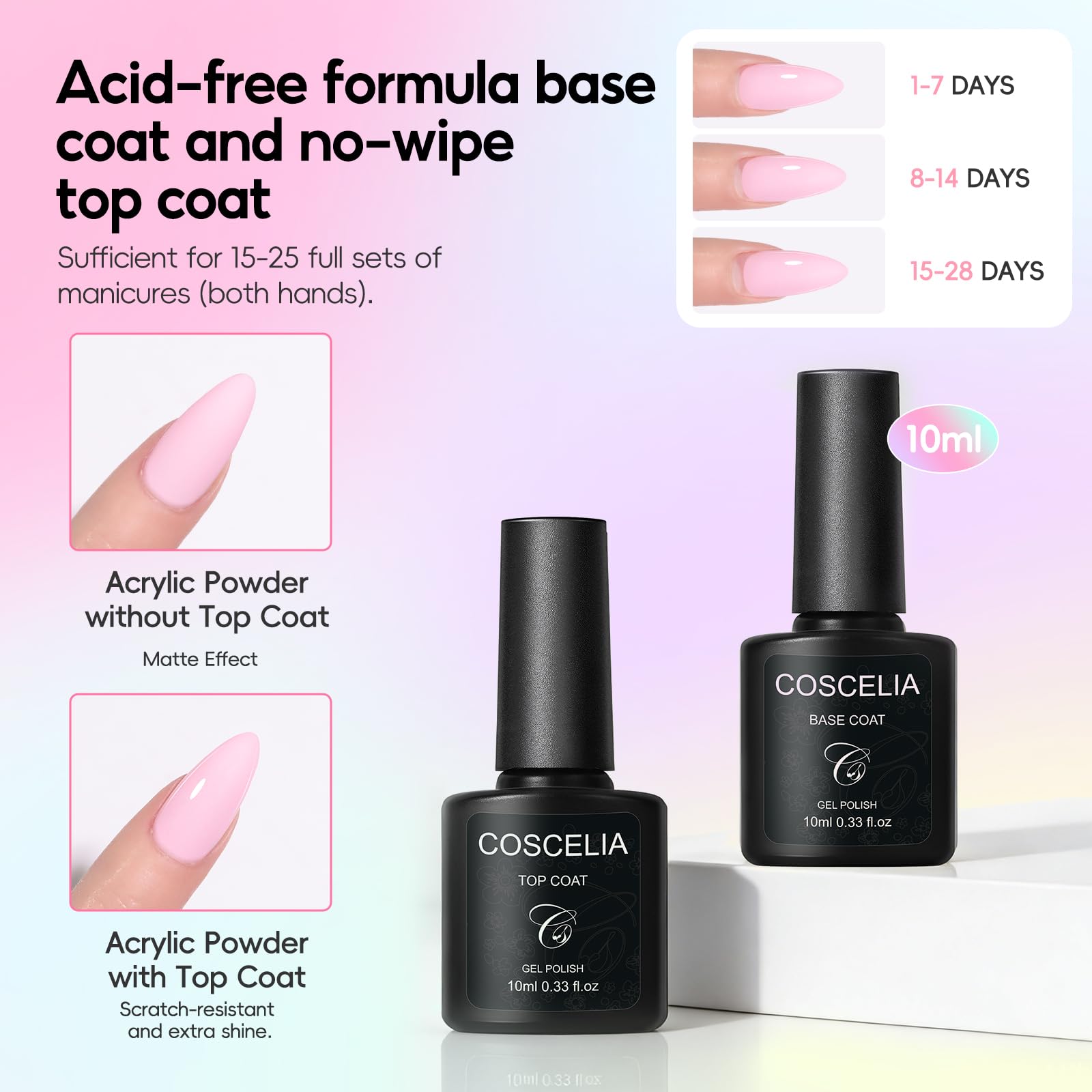 COSCELIA Acrylic Nail Kit with Acrylic Powder