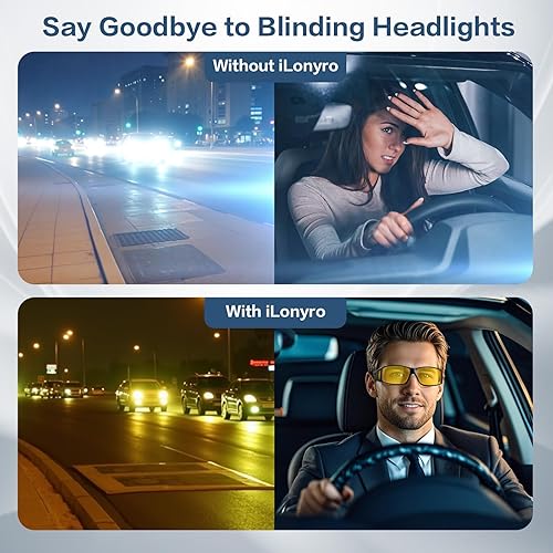 Miniatura 2 de Lentes de visión nocturna Lentes antirreflejos, polarizados, de visión nocturna para conducir, gafas de conducción nocturna para hombres y mujeres,