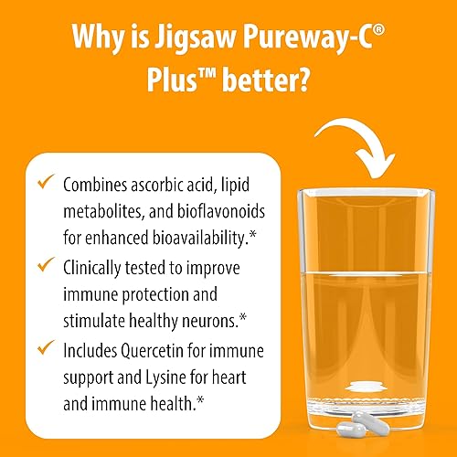 Miniatura 6 de Jigsaw Health Pureway-C Plus con L-lisina y quercetina, 120 cápsulas