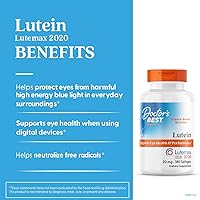 Vista 5 de Doctor's Best Luteína con Lutemax, sin OMG, sin gluten, sin soja, salud ocular, 20 mg, 180 cápsulas blandas