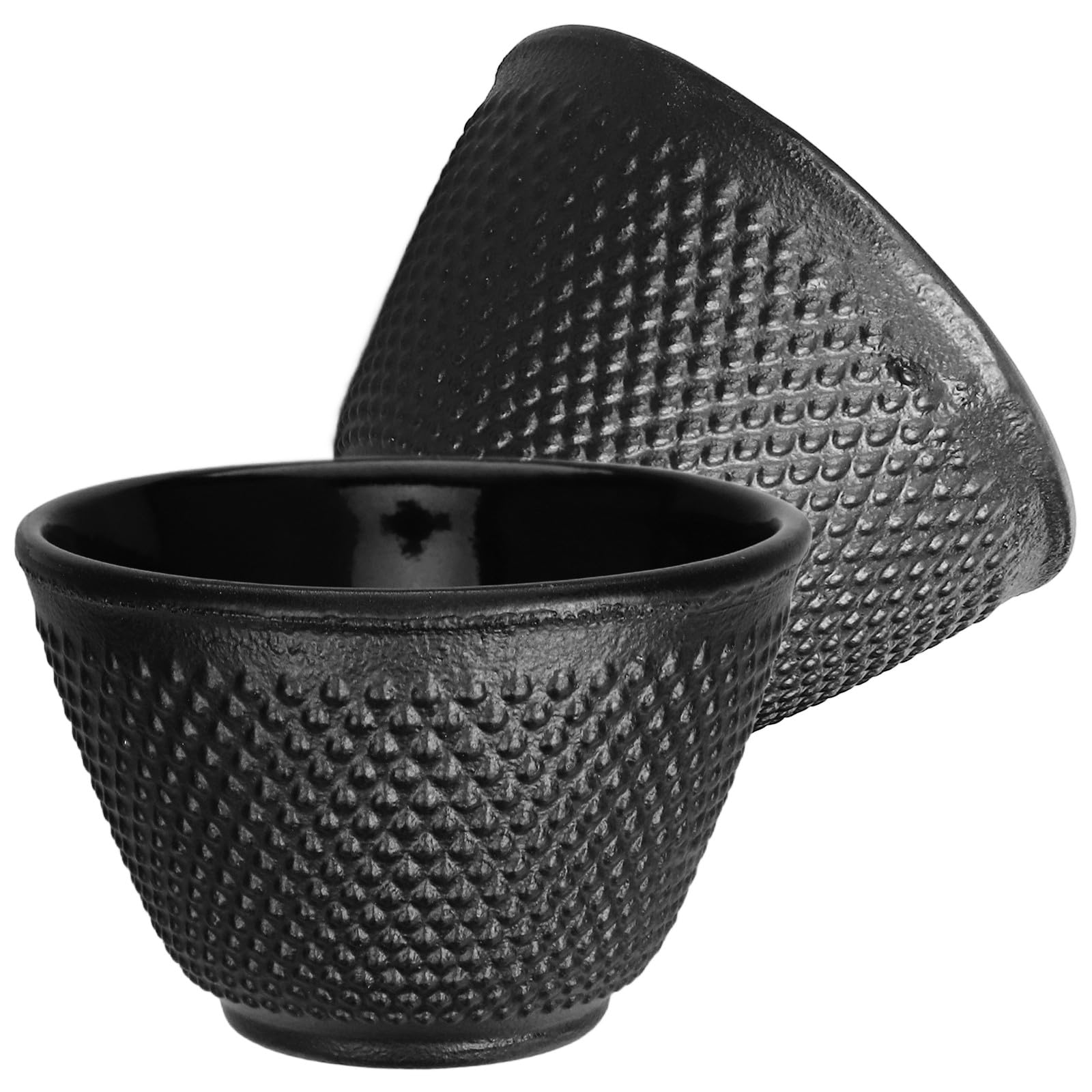 Tasses à thé en fer set de 2 bols japonais rétro 120ml isolants maison bureau