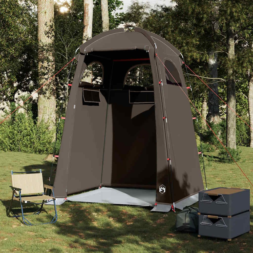 Braun Duschzelt wasserdicht aus 185T Polyester mit PU Beschichtung, x x, tragbar und leicht, für Camping, Strand, Trekking, Festival und Outdoor Einsatz