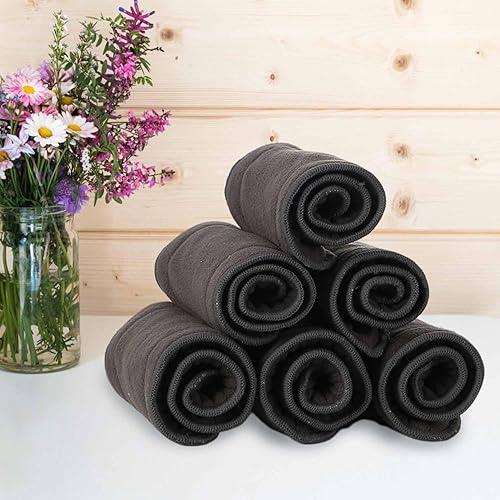 Miniatura 6 de Paquete de 3 insertos de pañales de gran tamaño para pañales de tela para adultos, pañales de tela reutilizables, lavables