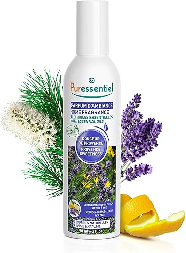 Puressentiel - Fragancia para el hogar con aceites esenciales, Provence Sweetness para unisex, espray de 3 onzas