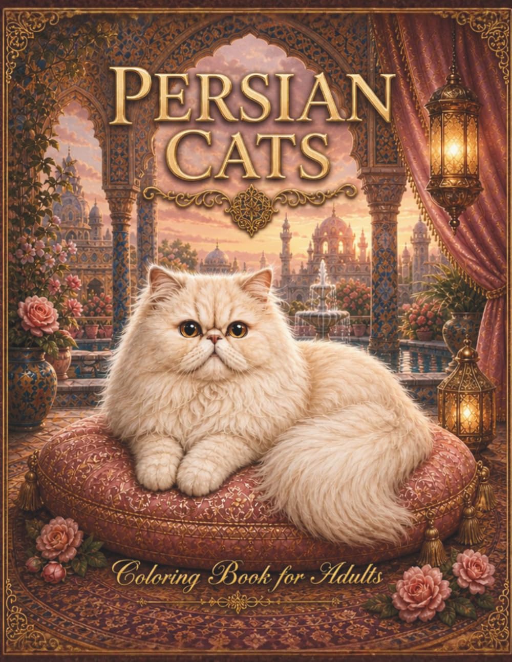 Persian Cats Coloring Book for Adults and Teens: Fluffy Long Hair Cat Coloring Pages for Relaxation, Stress Relief and Creative Fun (Cat Breeds Coloring Collection)