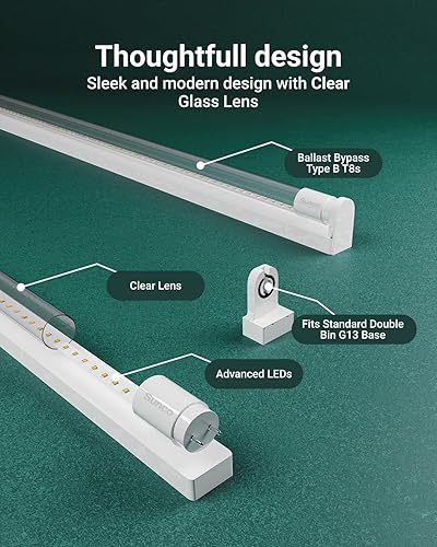 Miniatura 7 de T8 LED tubo esmerilado cubierta 18W multicolor y 10/12/50 múltiples tamaños