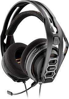 RIG 400HA Precision Audio and Chat Performance PC Gaming Headset with Dolby Atmos for Headphones 3D Surround Sound, Removable Active Noise Canceling Mic - Classic Black