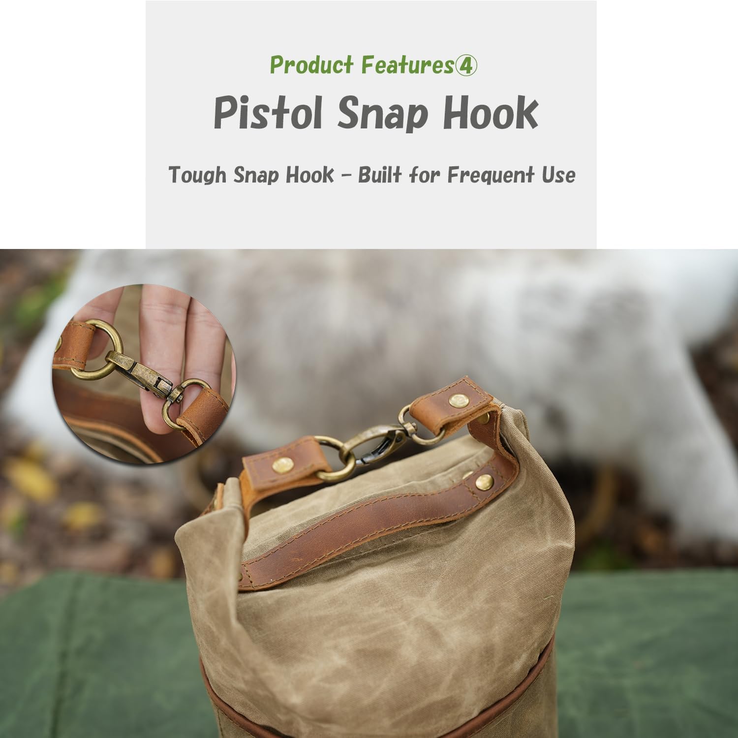 Canvas Cookware Storage Bag – Waterproof Camping Organizer for Cooking Utensils,Size M