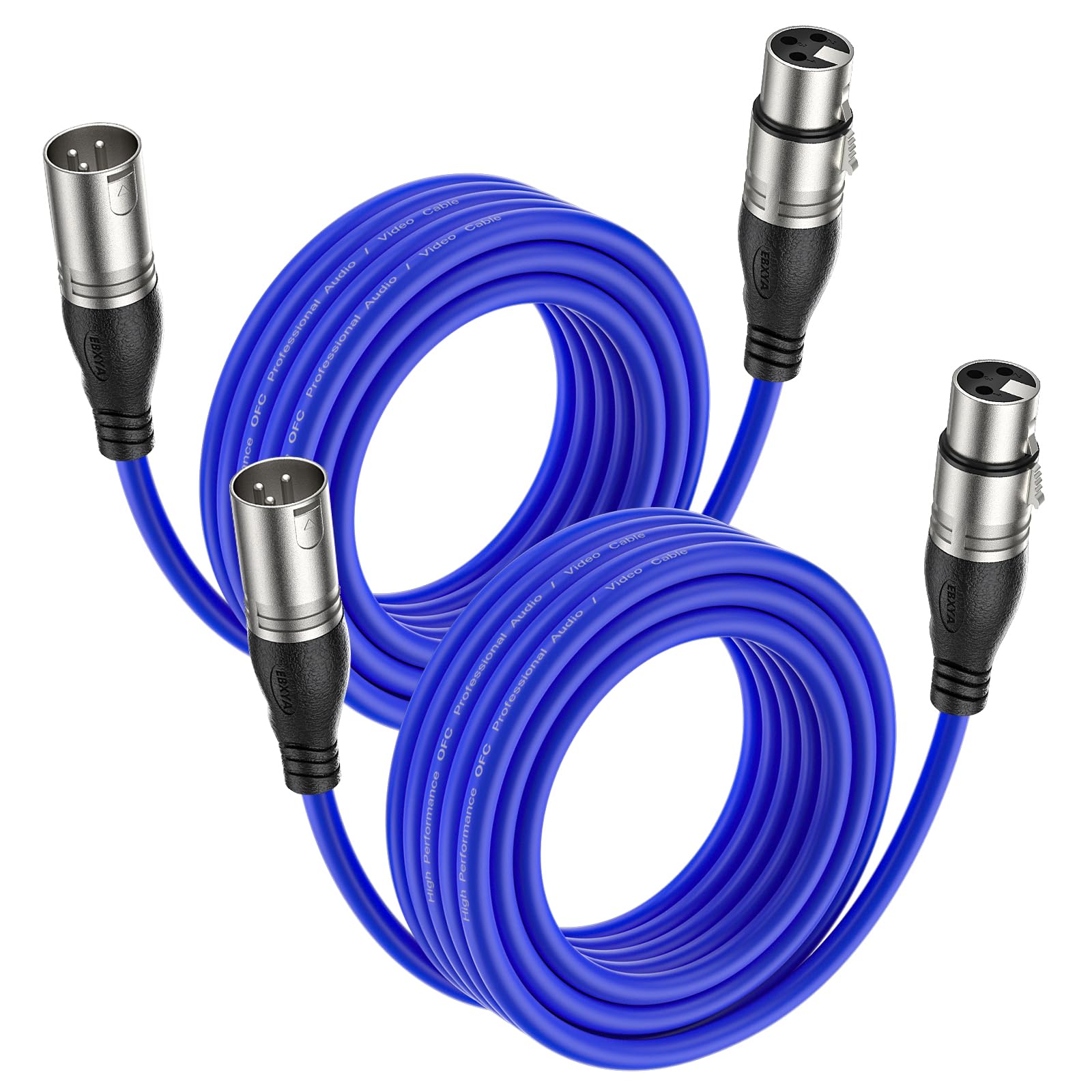 EBXYA XLR Microphone Cables - 50ft 2 Pack -27