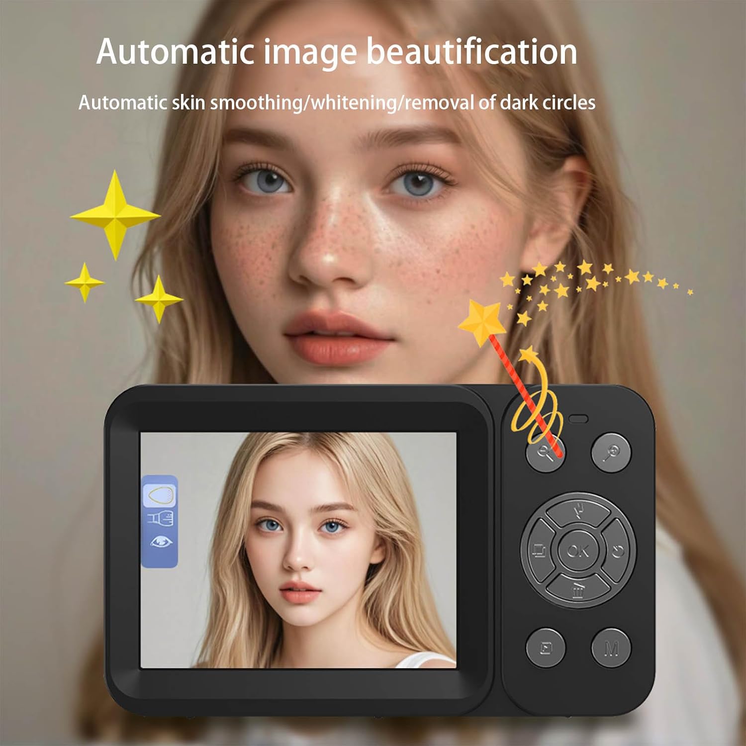 80MP Compact Camera Rapid Response Intelligent Detection Extended Battery Life Adventure-Ready Portable Digital Camera