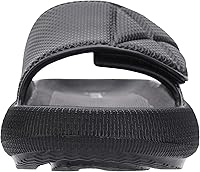 Vista 4 de Joomra Slides for Women and Men Recovery Pillow Slippers Diabetic Sandals Adjustable Strap Dual Cushioned Thick Sole Ajustable Gris