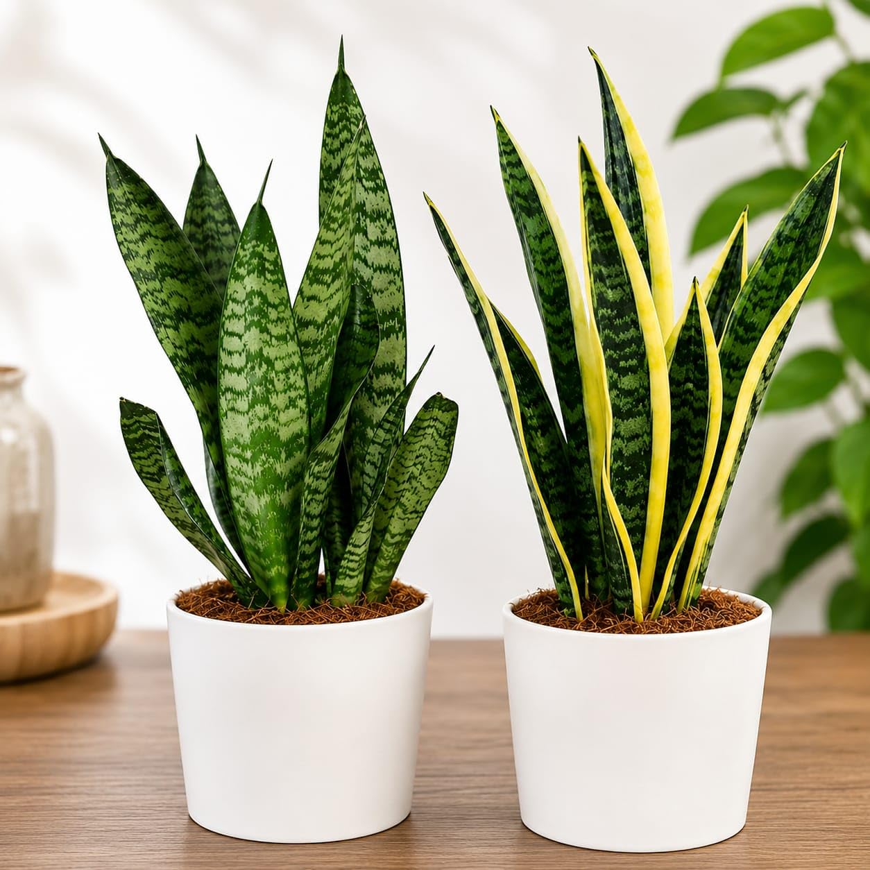 UGAOO Bharat Sansevieria Snake Plant Combo Pack of 2 | Green & Yellow Edge, Home Décor, Office Plant, Snake Plants-image-26