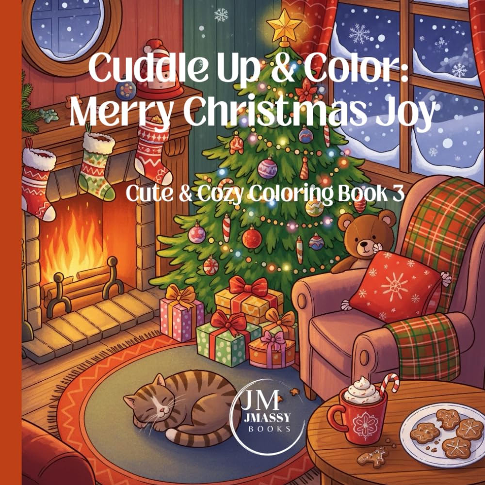 Cuddle Up & Color: Merry Christmas Joy: Cute & Cozy Coloring Book