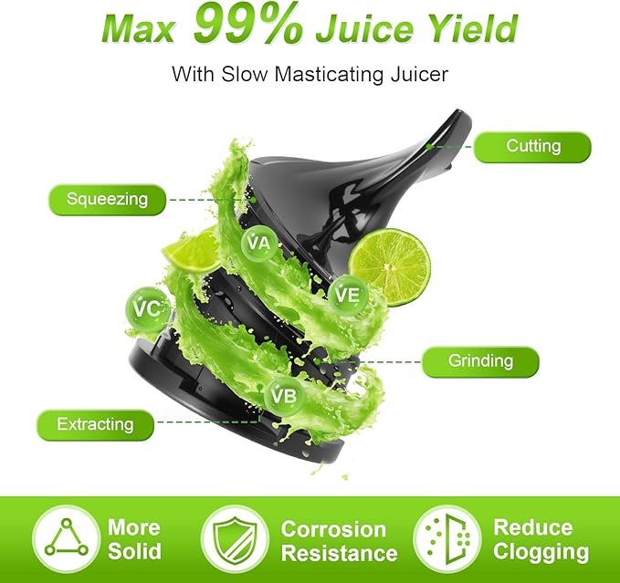 Extractor de Jugos Prensado en Frío Boca Ancha para Batidora miniatura 5