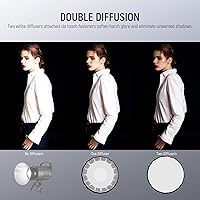 Vista 5 de NEEWER 33.5"/85cm Softbox parabólico hexadecágono, instalación rápida/plegable como paraguas con montaje Bowens, plato de belleza