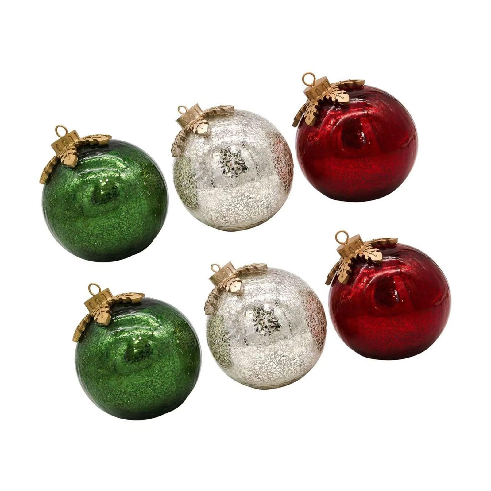 Sfera a LED con illuminazione automatica, con timer di 6 ore, decorazione da tavolo, decorazione per feste, ornamento natalizio da scrivania