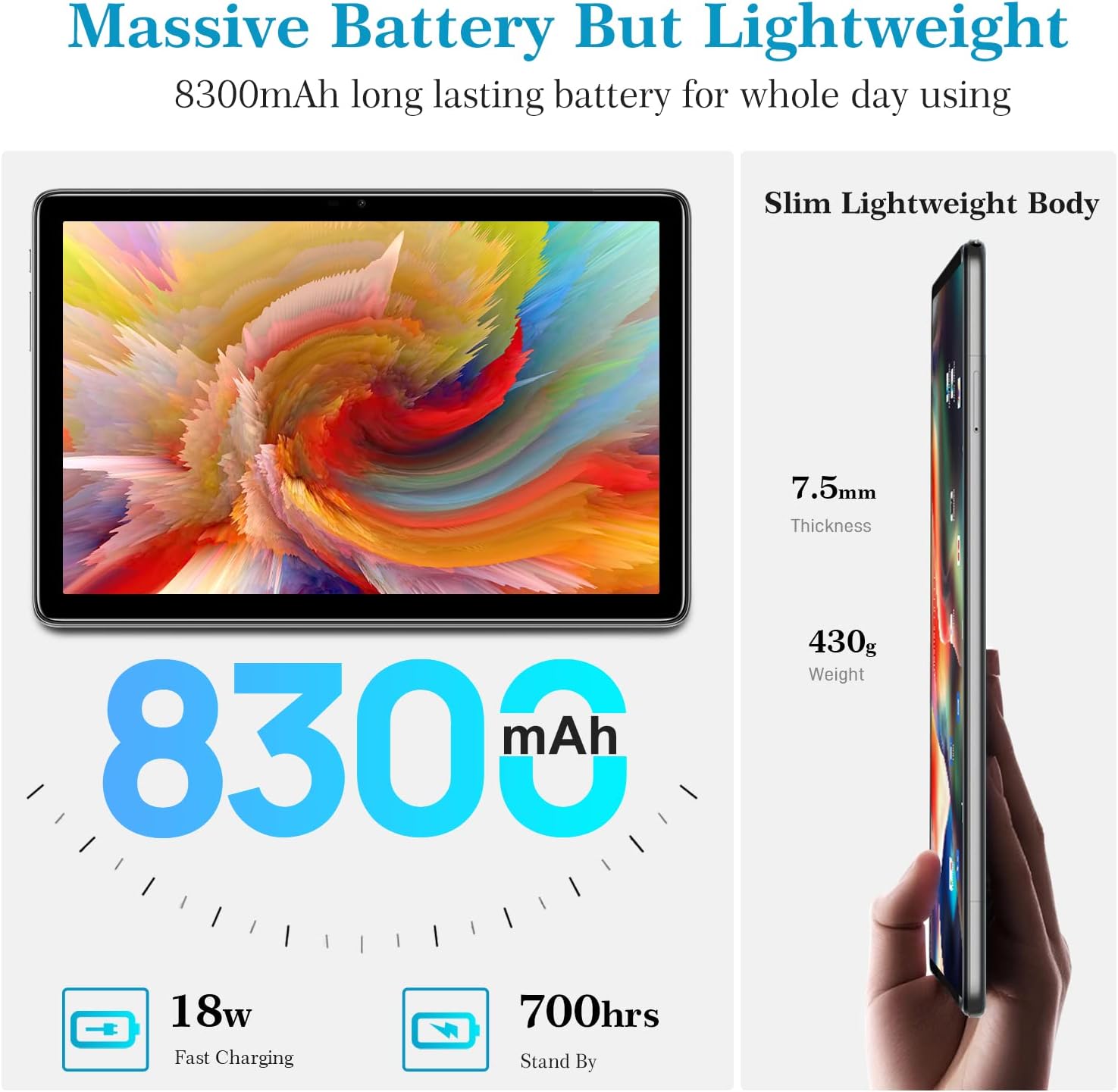 DOOGEE Tablet Android 12 T10, 15GB RAM+128GB ROM(TF 1TB), 10.1 Pollici, Octa-Core, 8300mAh, Dual 4G LTE/SIM,13MP+8MP Camera Tablet in Offerta,TÜV Rheinland Protezione Occhi, 2 Speaker/GPS/Metallo