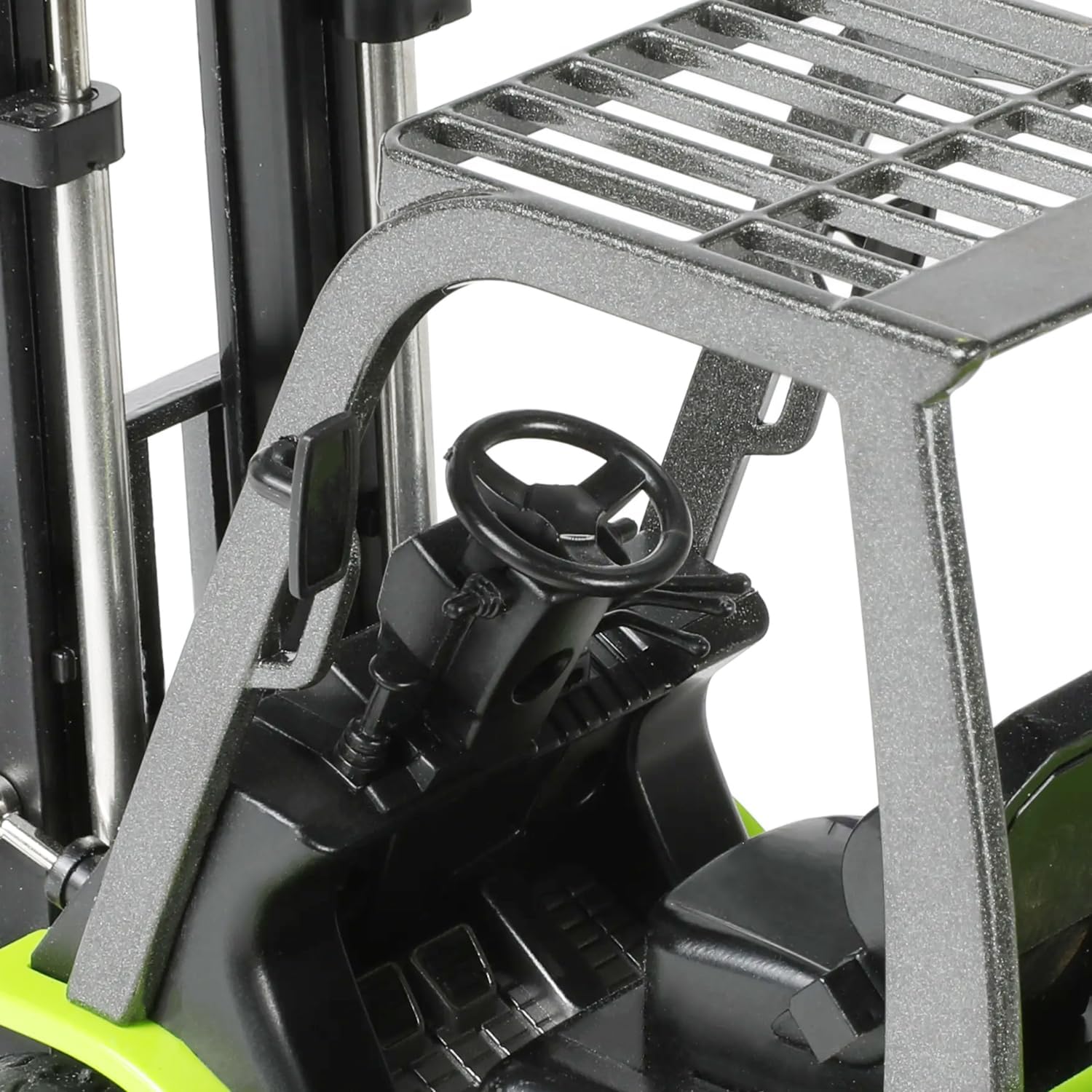 Liftable Forklift Construction Toys, Die-cast Scale All Metal Mini Construction Vehicle Fork Truck, Collection Forklift Desk Decoration Toy Gift-Green