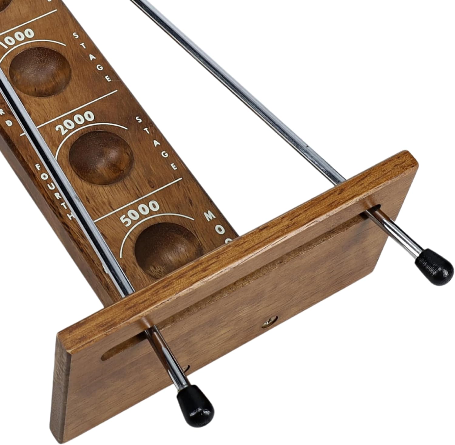 WE Games Shoot the Moon Game, Large 17.5 inch Size, Walnut Wood Stain, Retro Games for Adults, Classic Table Top Board Game