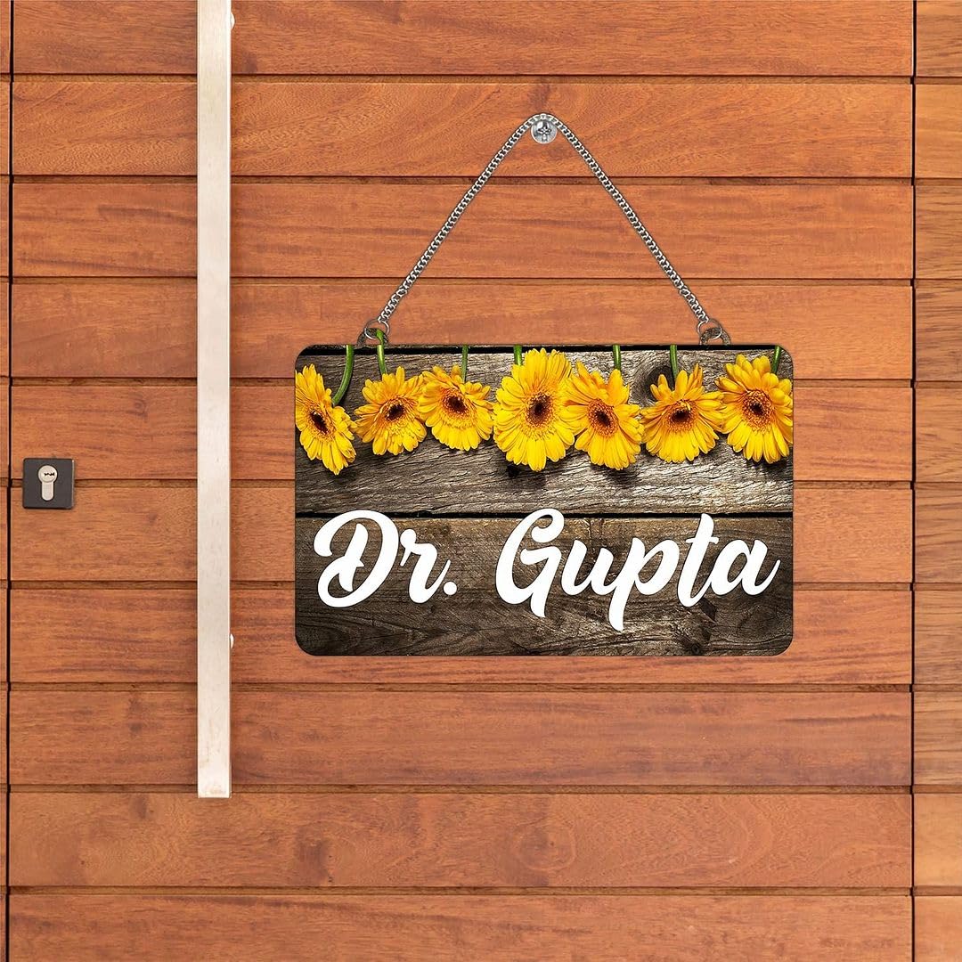 CVANU Customized Wooden Name Plate for Home Entrance Multicolour Size(10.5x18inch)_C1 — Amazon image 25