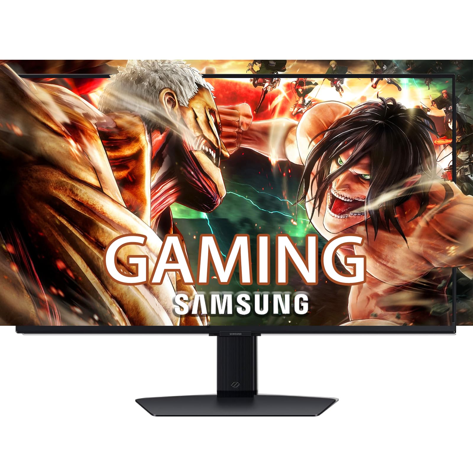 Samsung 27" Odyssey 4K 144Hz 1ms Fast IPS Smart Gaming Monitor | G-Sync & FreeSync Premium, HDR400, AI 4K Upscaling | Gaming Hub, Smart TV, Ergonomic Stand 27-inch