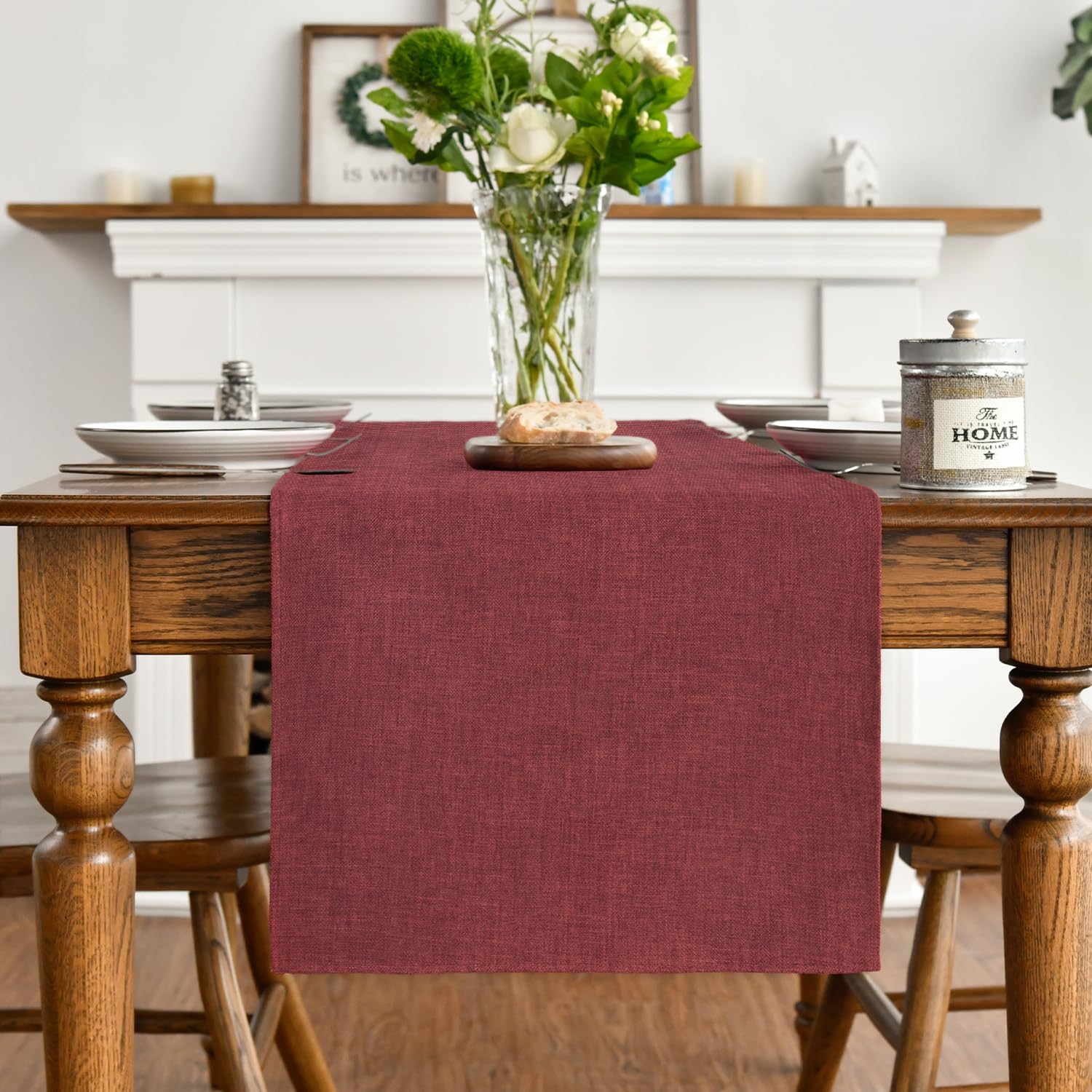 Artoid Mode Dark Red Summer Table Runner - Image 3