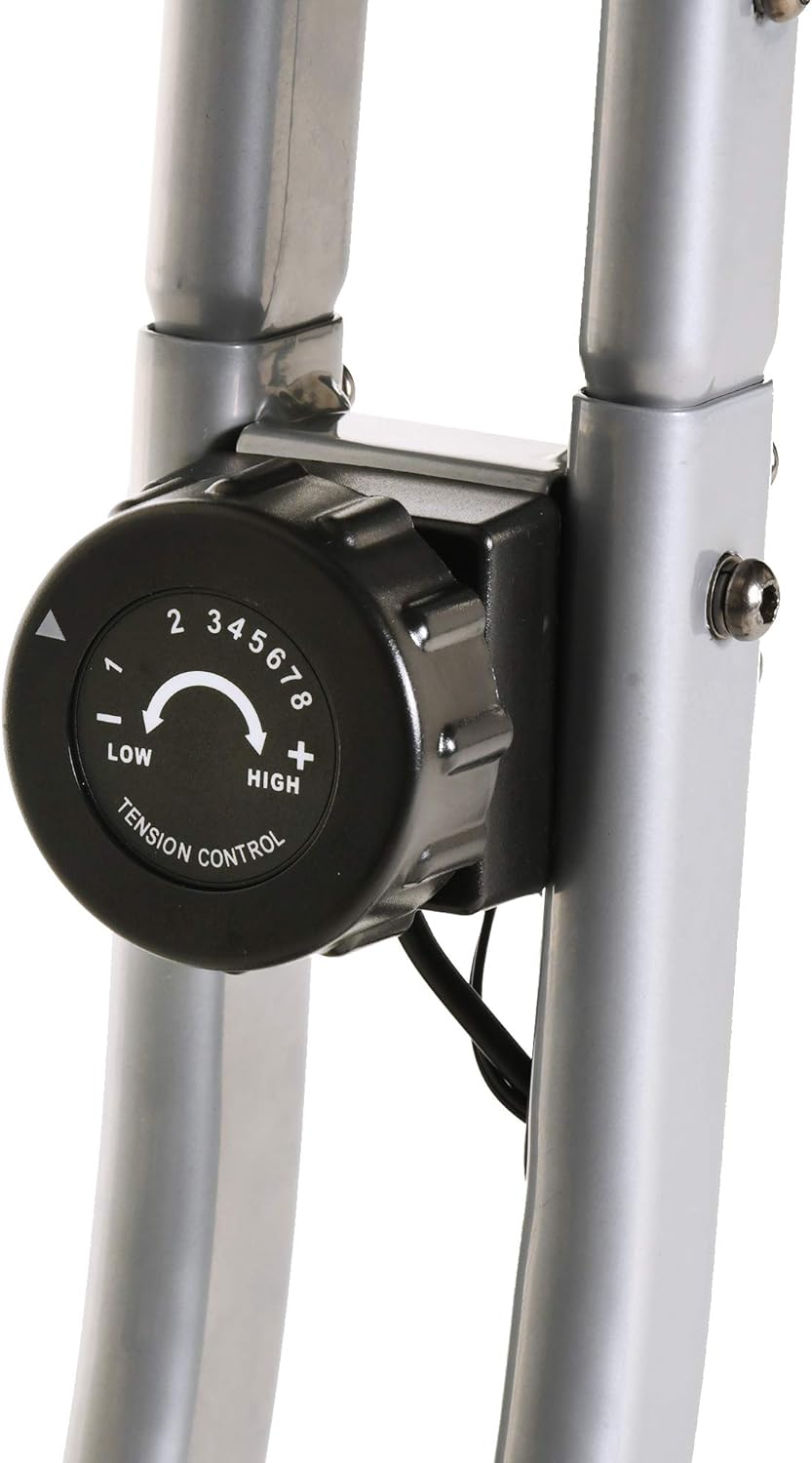 Exerpeutic Folding Magnetic Upright Exercise Bike with Pulse, 31.0' L x 19.0' W x 46.0' H (1200) : Exercise Bikes : Sports & Outdoors