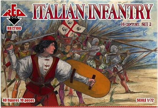 Redbox RB72100 Italian Infantry, 16th Century, Set 2
