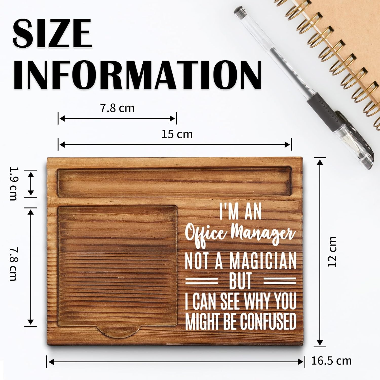 Office Manager Gifts, Office Manager Leader Desk Sticky Self-Stick Note Pad Holders WPP37 image 2