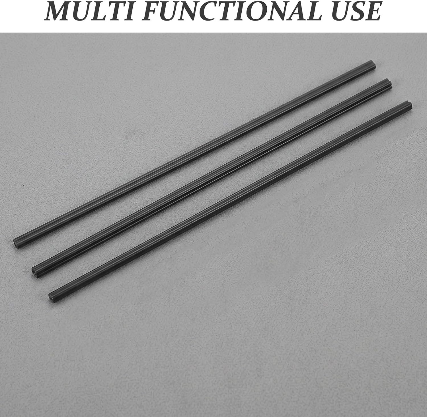 NOLITOY 100pcs Plastic Welding Rods Pp for Car Bumper and Kayak Repair, Black Flexible and Tough Welding Strips with Lasting Durability, for Auto Body Shops and Plastic Weld Repair