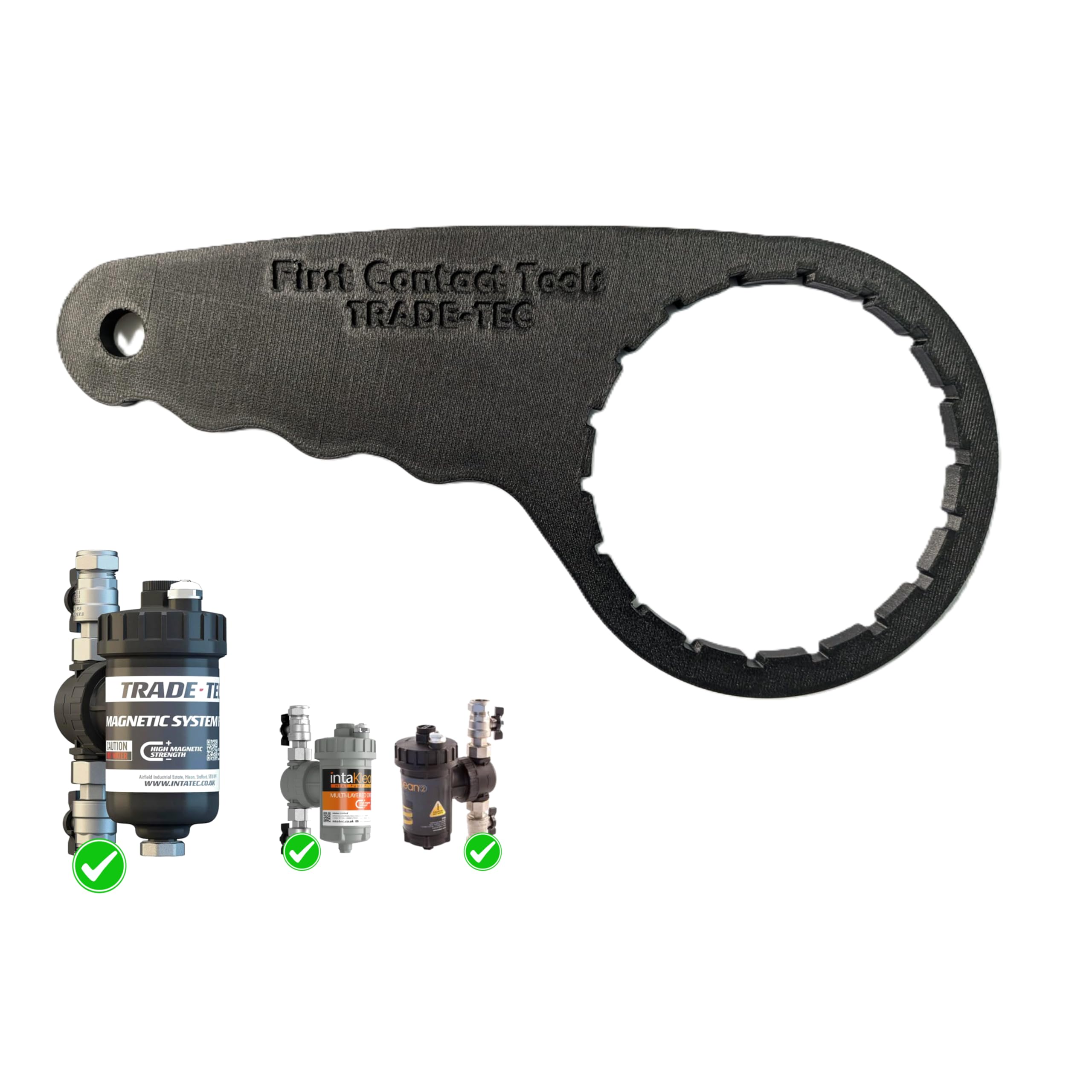 Trade Tec Magnetic Filter Spanner, Compatible with IK2MF22, IK2MF28, IK2MF114, Black