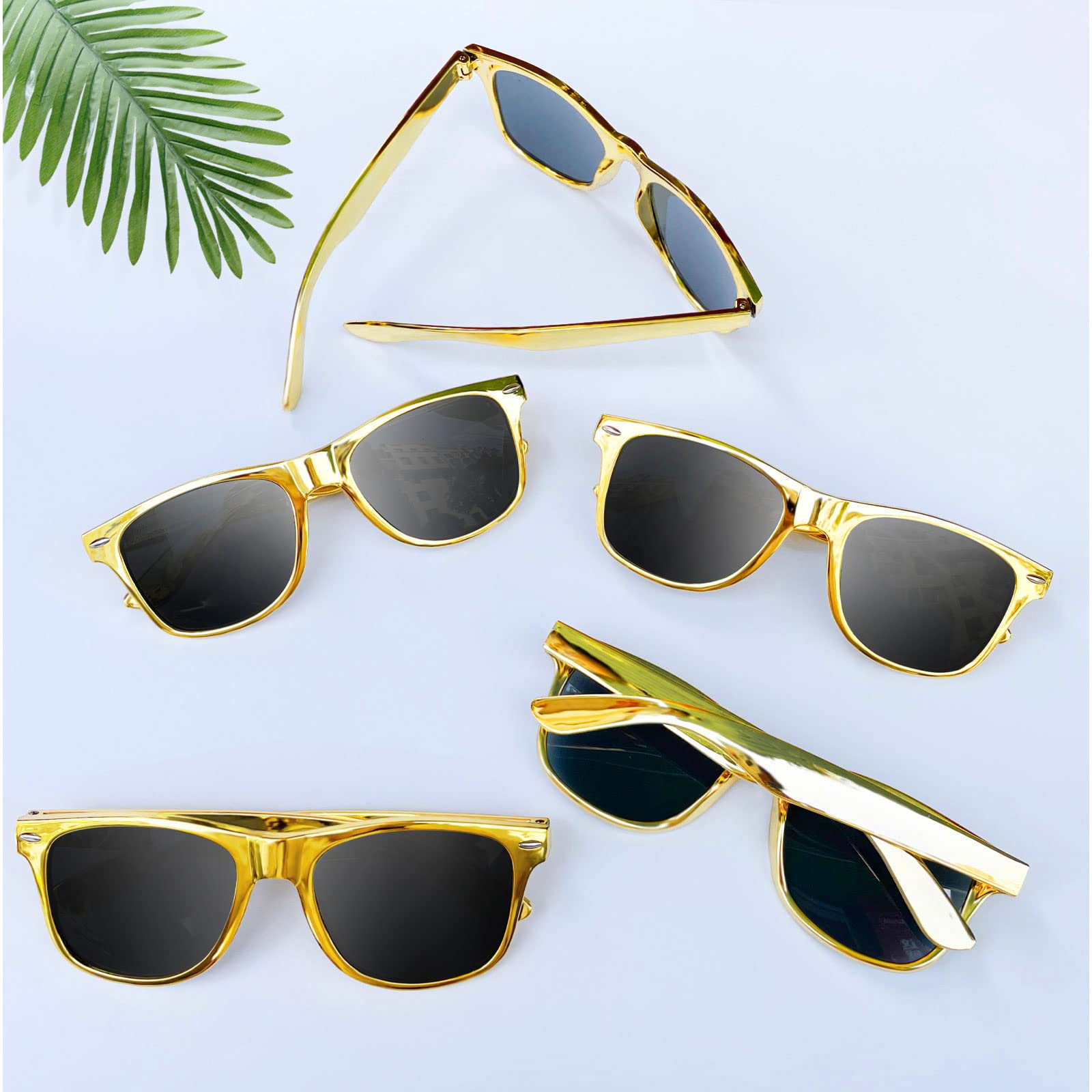 SUNOVELTIES 12 sztuk neonowych kolorów okulary przeciwsłoneczne klasyczne retro impreza upominki okulary przeciwsłoneczne dla dorosłych unisex
