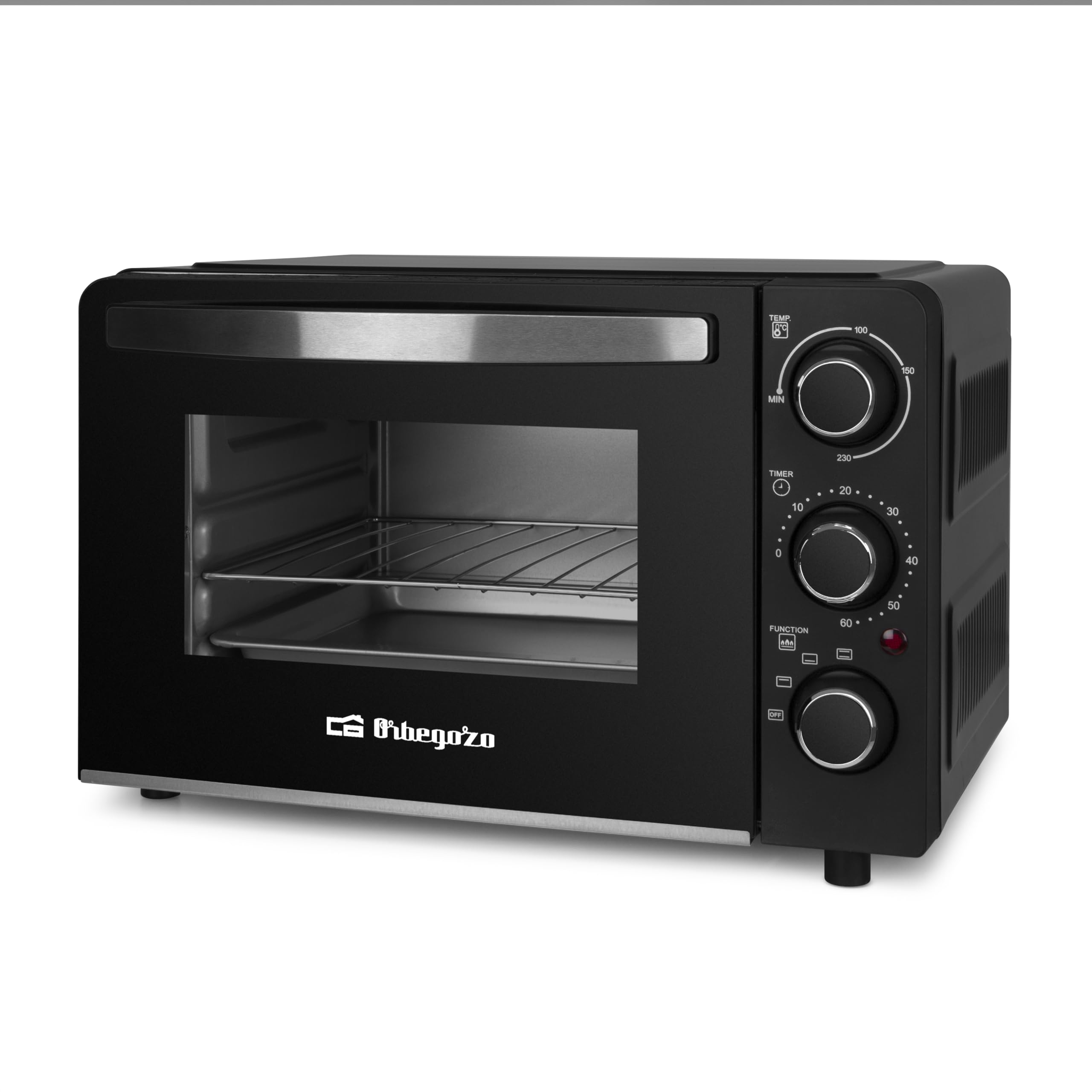 Horno Eléctrico Orbegozo HCC 5015, capacidad 15 litros, 1300 W, Negro