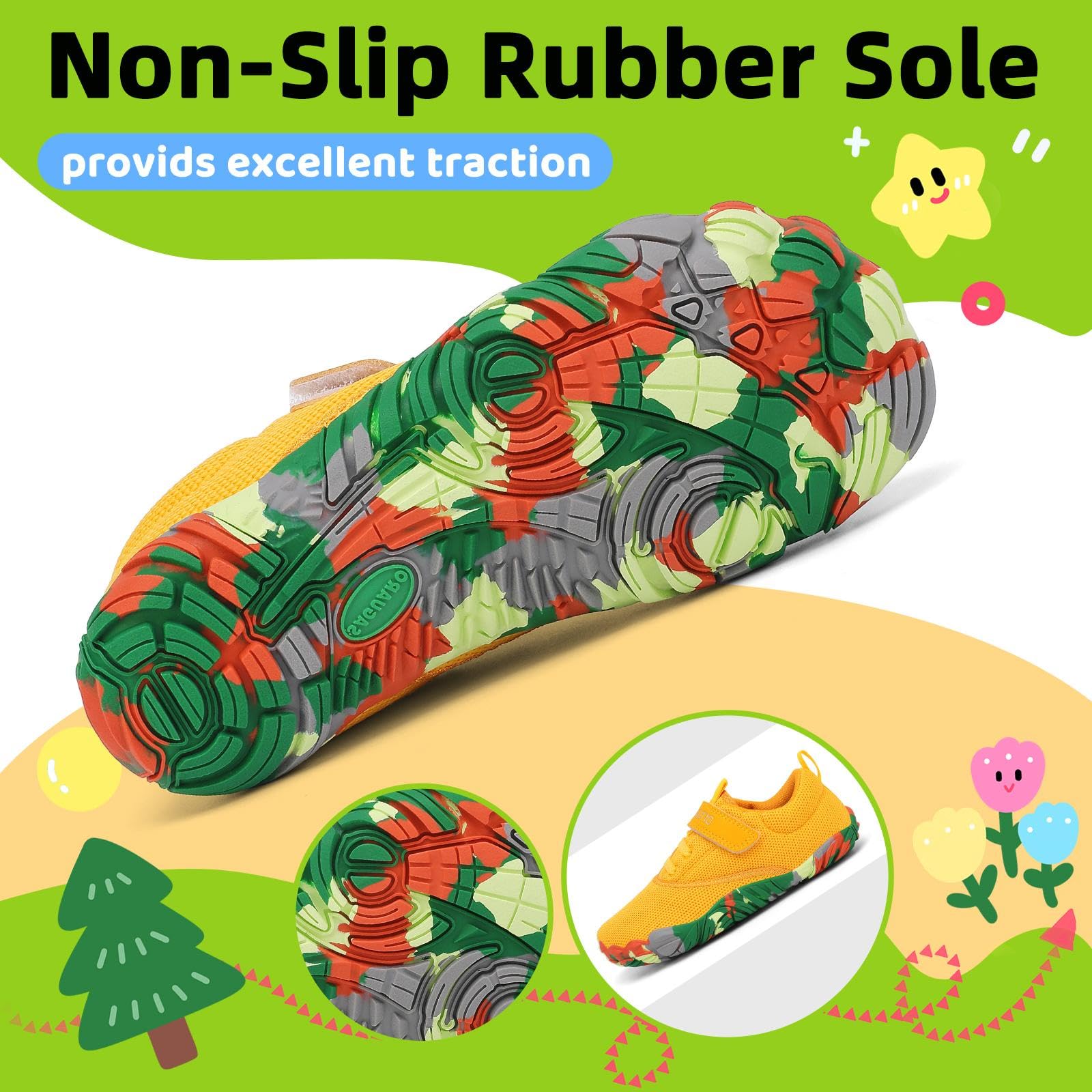 SAGUARO Bambini Scarpe Barfoot Morbido e Leggere Scarpe Minimaliste, Taglie 24-36