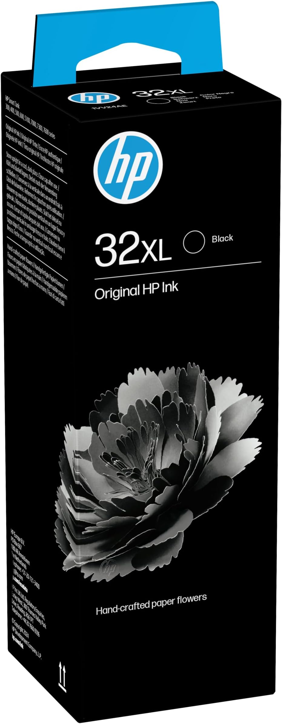 Original 135ml Ink Bottle, Black, Single Pack, 6000 Print Pages or Up to 3 Years of Yield for HP Smart Tank Printers