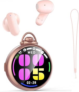 NE71 AI Translation Earbuds Real Time Bluetooth 6.0 Headphones 60hrs Playtime Wireless Ear Buds with Touchscreen Charging Case Hi-Fi Stereo 5EQ IPX7 Waterproof in Ear Headphones for Travel/Learning
