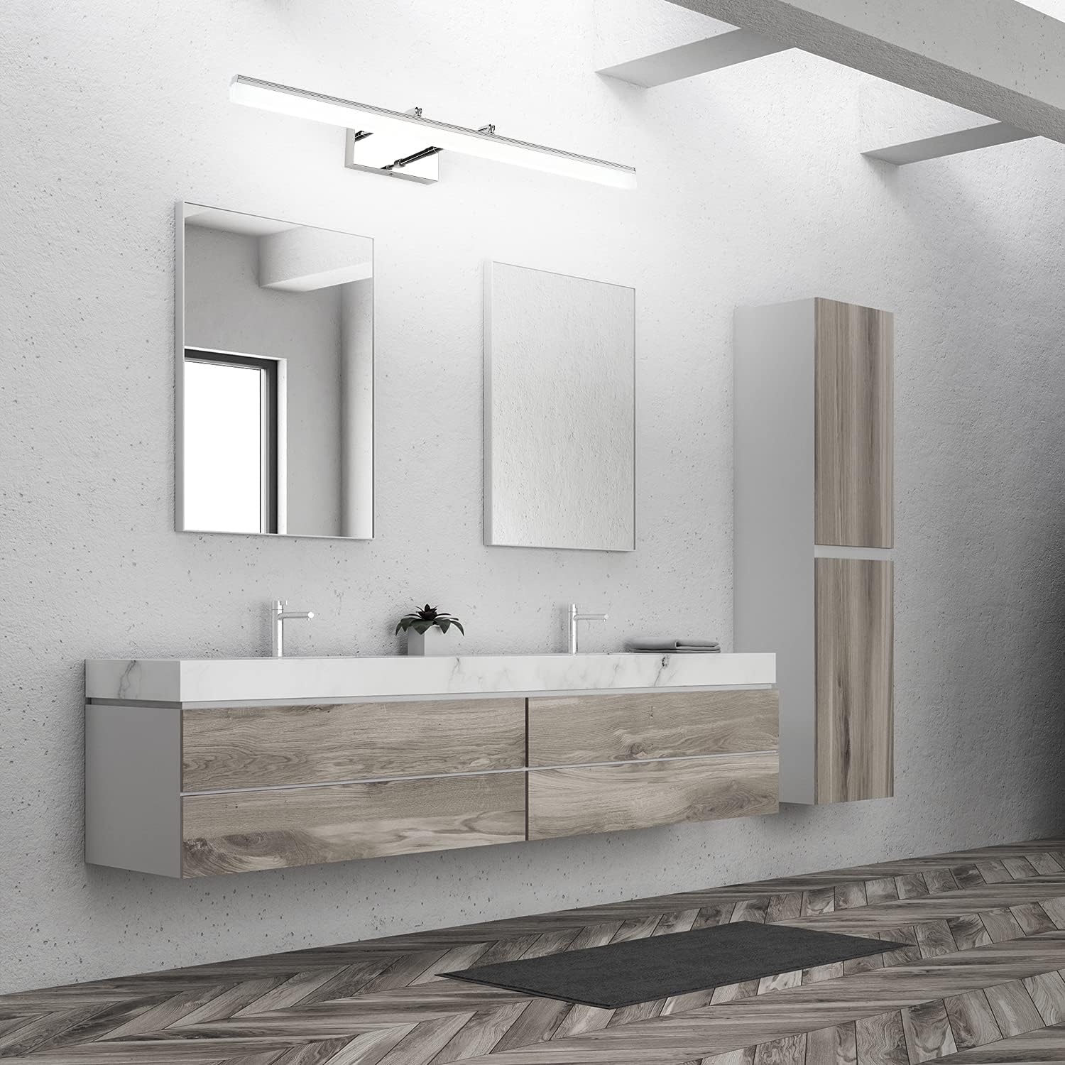 One-Day Sale: Up to 50% Off TRLIFE Adjustable LED Bathroom Light Fixture, 24inches Retractable Bathroom Vanity Light Fixture, 16W Cool White 6000K LED Vanity Light for Makeup Bathroom Lighting Over Mirror Cabinet Sink Featured Product TRLIFE Adjustable LED Bathroom Light Fixture, 24inches Retractable Bathroom Vanity Light Fixture, 16W Cool White 6000K LED Vanity Light for Makeup Bathroom Lighting Over Mirror Cabinet Sink