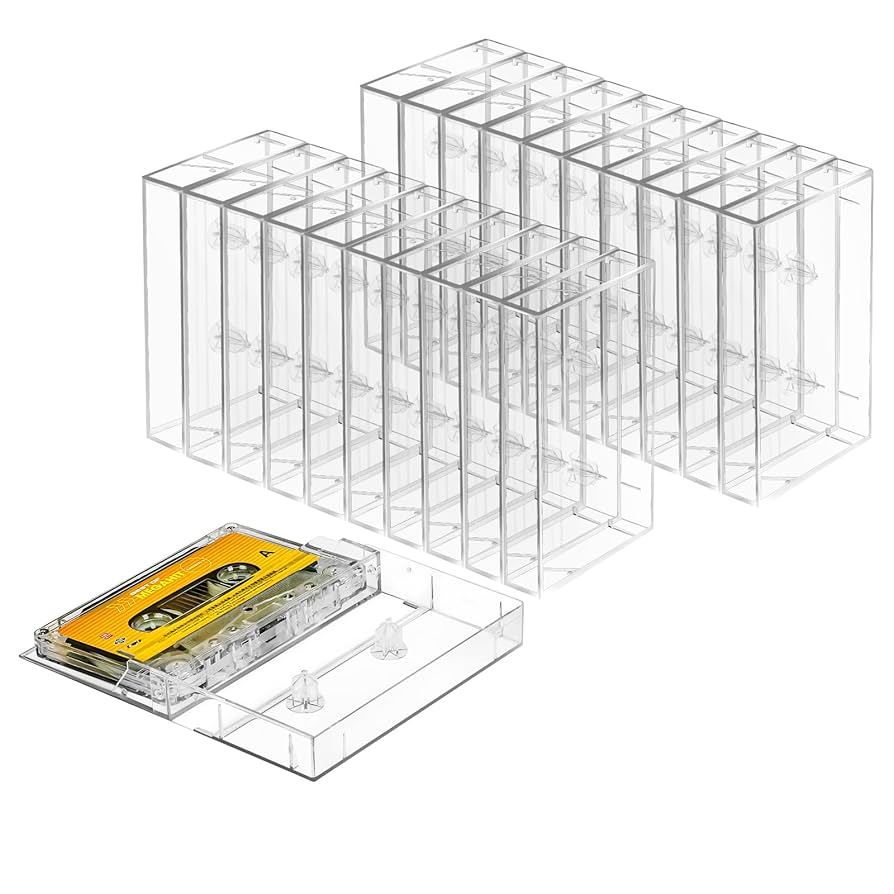 Amazon.com: T WaveTree 50-Pack Audio Cassette Storage Cases