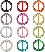 Vista 9 de Clips de camiseta 9 piezas, botón anudado de esquina de ropa, moda aleación perla diamantes de imitación círculo clip hebilla camisa redonda bufanda