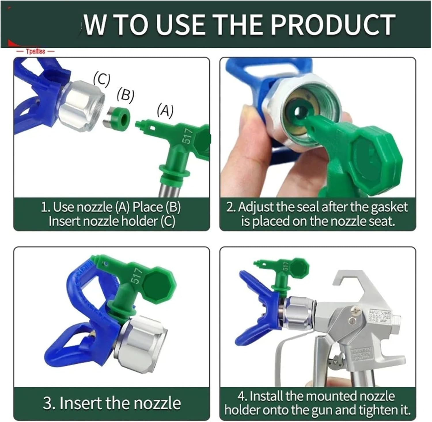 Airless nozzles 1-8 series for fine high pressure protection(635)
