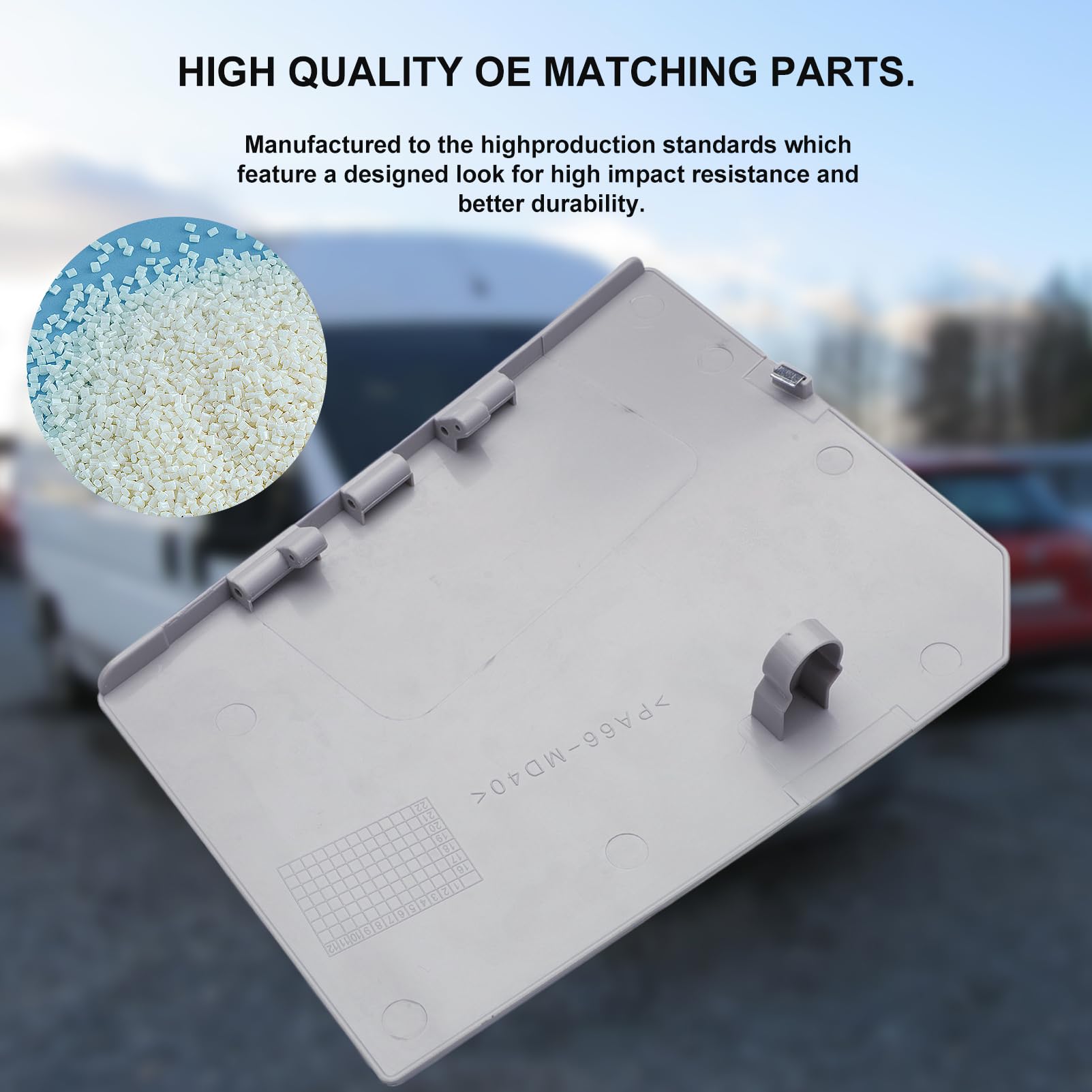 Coperchio Serbatoio Carburante per Jumper Ducato Boxer, 1340422080 Metallo o Plastica, Neutro, Tappo Serbatoio, Compatibile con Autovettura 1517E1 1362671080 (Bianco-grigiastro)
