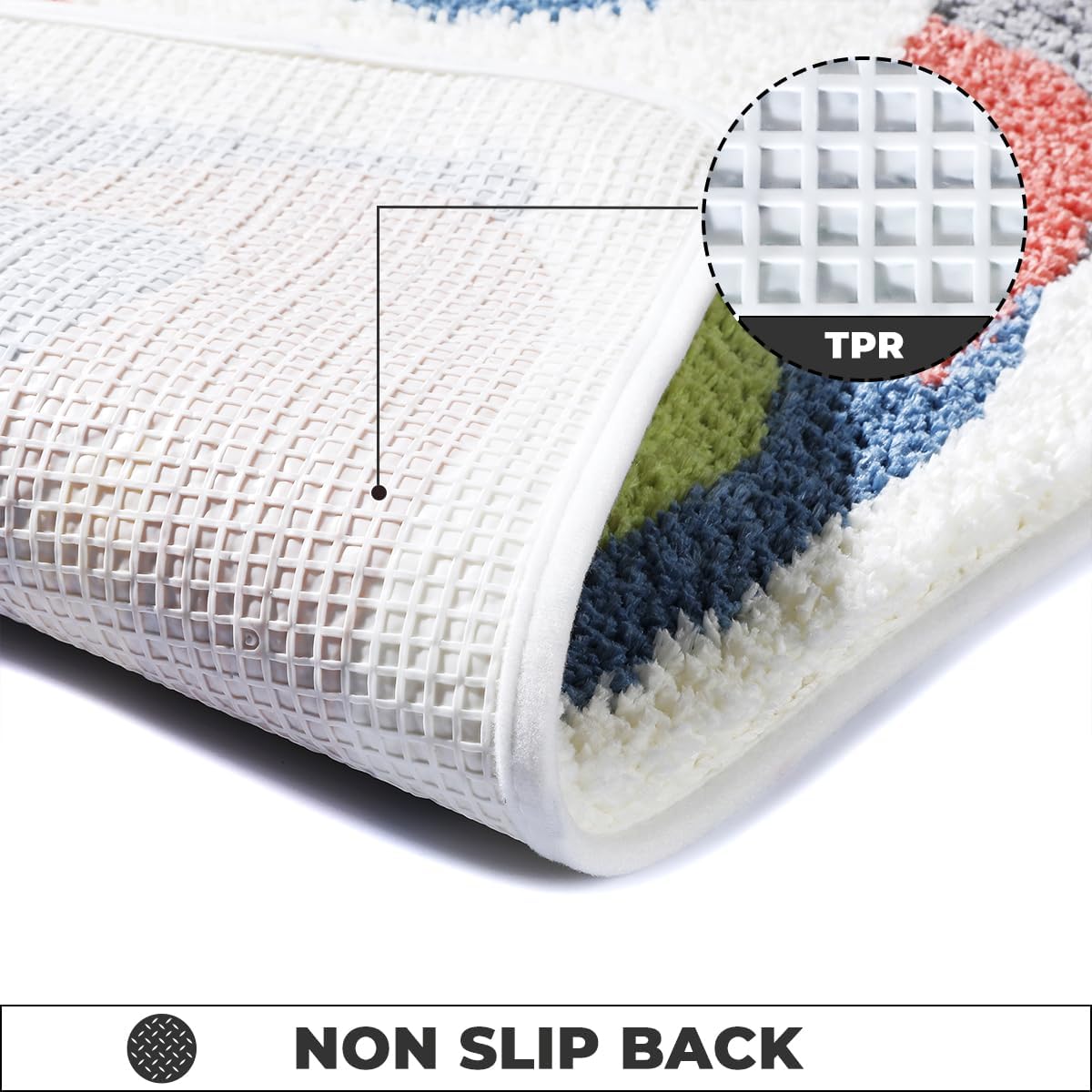 Planets Bathroom Mat Soft Fluffy Absorbent Rug Non-Slip and Machine Washable Carpet for Bathroom, Sink and Bedroom (Rush Out into Space, 31"x20")