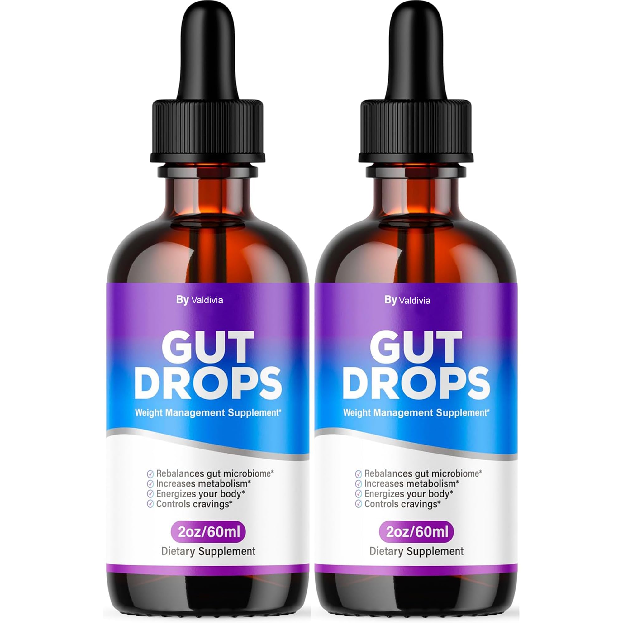 Valdivia Gut Drops – Herbal Liquid Supplement - 2 oz (2 Pack)