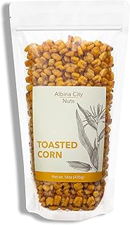 Albina City Nuts Toasted Corn – Tasty Snack with a Gentle Crunch Made from Non-GMO Ingredients Free of Sulfites, Gluten, Artificial Flavors, and Preservatives – 1lb