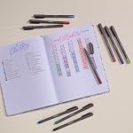 Pentonic Pens, Premium Ballpoint, Assorted Ink Colors, 1.0mm Medium Point, 10-Pack, Sleek Matte Finish, Smooth No-Smudge Ink, for Office, Journaling, and School Use