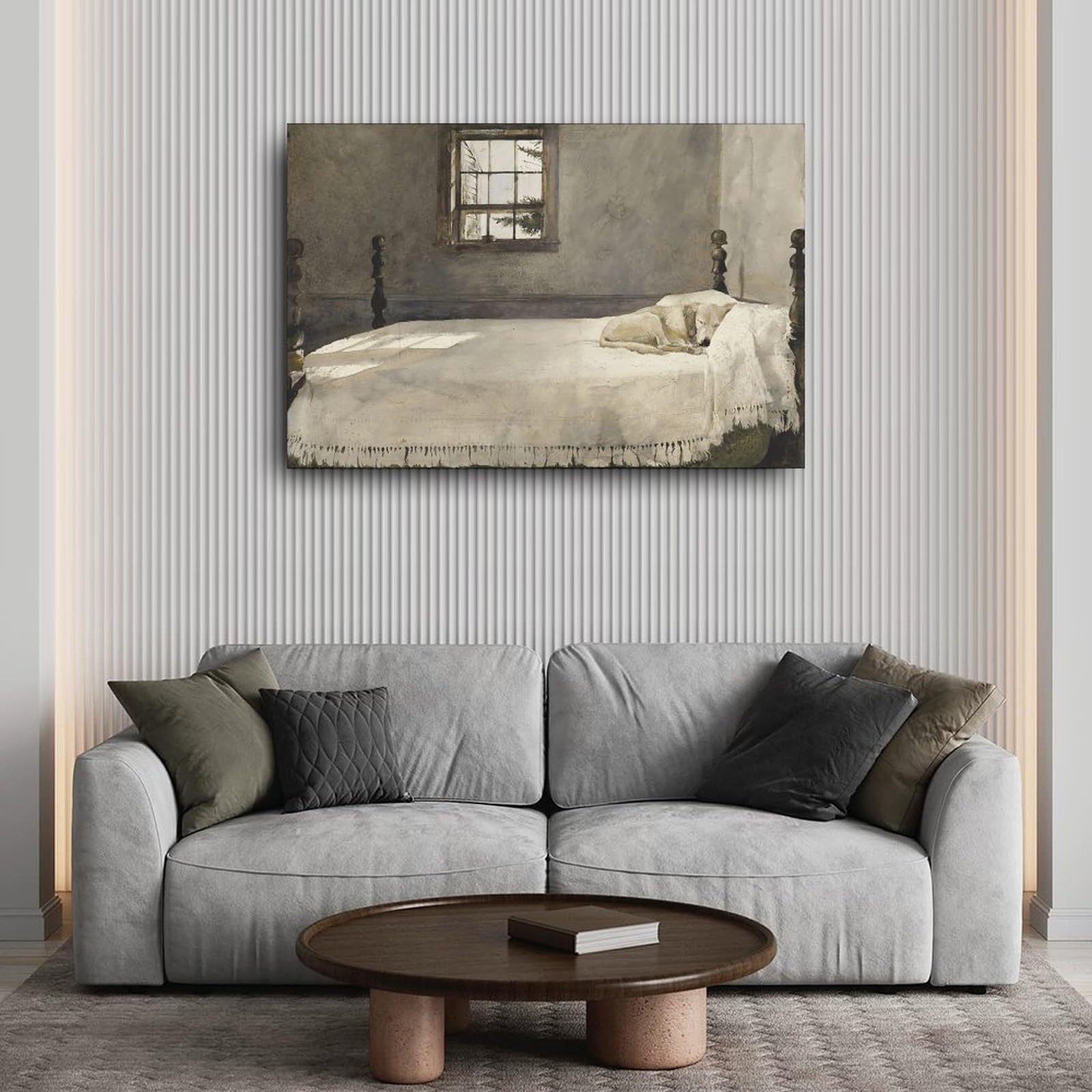 Amazon.com: Master Bedroom by Andrew Wyeth Circa 1965 Dog Resting