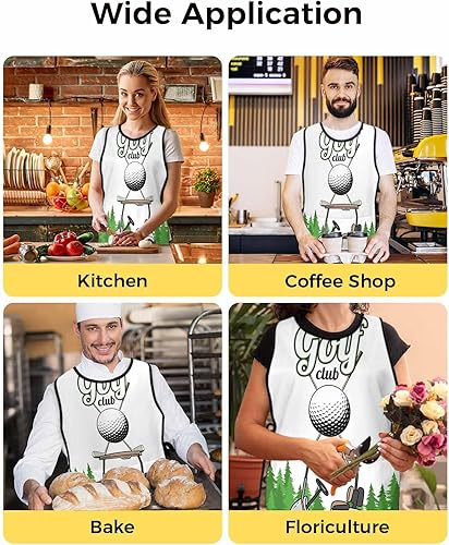 Miniatura 6 de Prime Leader Universal Cobbler Apron with 2 Pockets Unisex Waterproof Chef Aprons Adjustable Washable Bib Apron