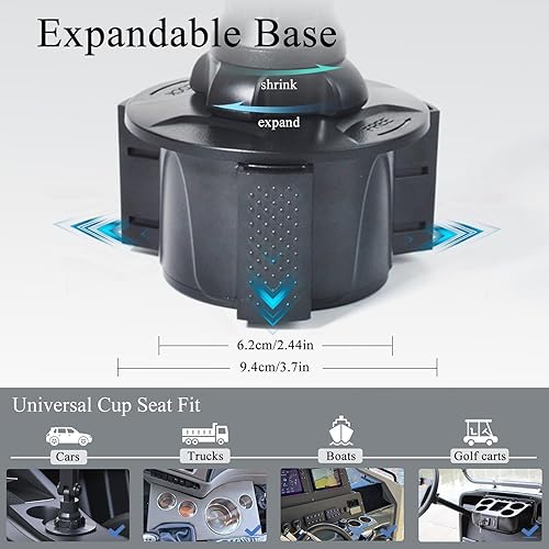 Miniatura 5 de Walkie Talkie Soporte de taza Soporte de micrófono con altavoz CB Radio Mic Hanger para Motorola Midland BaoFeng Yaesu HTS