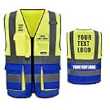 A-SAFETY High Visibility Reflective Safety Vest Customize Logo (XS-8XL)