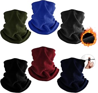 Fivali Winter Neck Warmer Face Ski Mask Neck Gaiter Wind Protection Face Cover Fleece Balaclava Scarf for Men Women